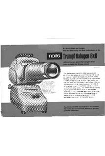 Noris Trumpf Halogen/66 manual. Camera Instructions.